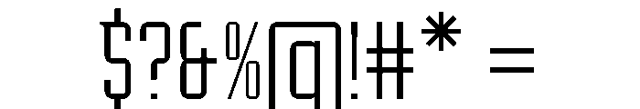 Oxyden Light Font OTHER CHARS