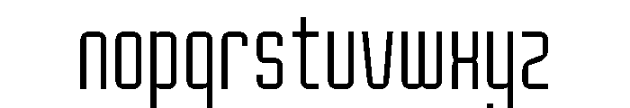 Oxyden Light Font LOWERCASE