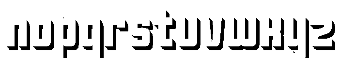 Oxyden Shadow Bold Font LOWERCASE