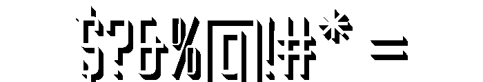 Oxyden Shadow Light Font OTHER CHARS
