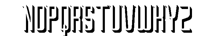 Oxyden Shadow Light Font UPPERCASE