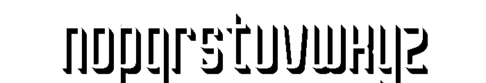 Oxyden Shadow Light Font LOWERCASE
