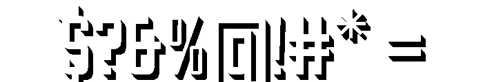 Oxyden Shadow Font OTHER CHARS