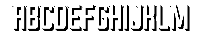 Oxyden Shadow Font UPPERCASE