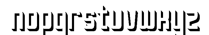Oxyden Shadow Font LOWERCASE