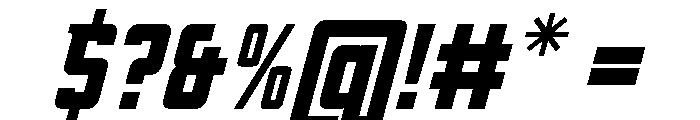 Oxyden Slant Bold Font OTHER CHARS