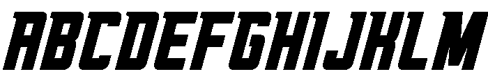 Oxyden Slant Bold Font UPPERCASE