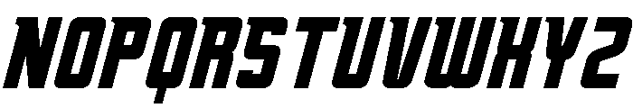 Oxyden Slant Bold Font UPPERCASE