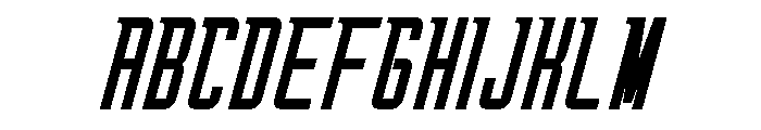 Oxyden Slant Light Font UPPERCASE