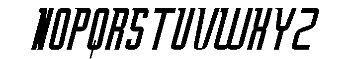 Oxyden Slant Light Font UPPERCASE