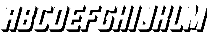 Oxyden Slant Shadow Bold Font UPPERCASE