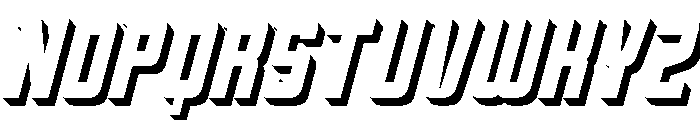 Oxyden Slant Shadow Bold Font UPPERCASE