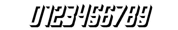 Oxyden Slant Shadow Font OTHER CHARS