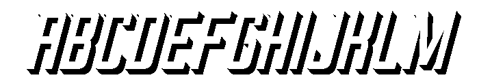 Oxyden Slant Shadow Font UPPERCASE