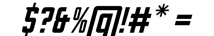 Oxyden Slant Font OTHER CHARS