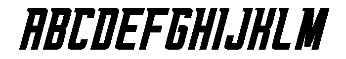 Oxyden Slant Font UPPERCASE