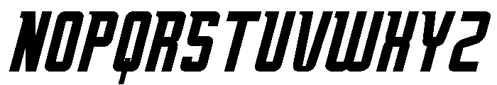Oxyden Slant Font UPPERCASE