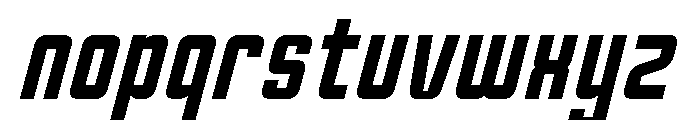 Oxyden Slant Font LOWERCASE
