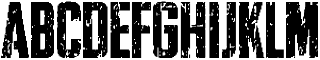 OXIDO Eroded otf (400) Font UPPERCASE