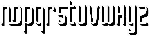 Oxyden Shadow Light otf (300) Font LOWERCASE