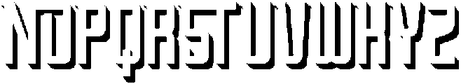 Oxyden Shadow otf (400) Font UPPERCASE
