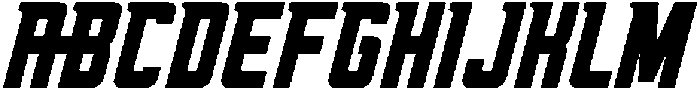 Oxyden Slant Bold otf (700) Font UPPERCASE