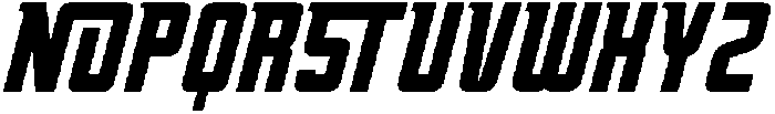 Oxyden Slant Bold otf (700) Font UPPERCASE