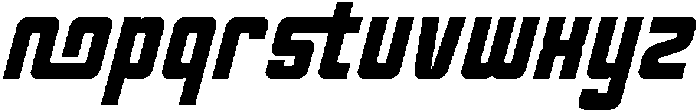 Oxyden Slant Bold otf (700) Font LOWERCASE
