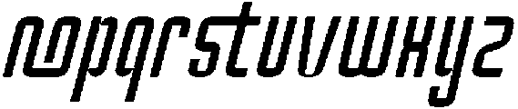 Oxyden Slant Light otf (300) Font LOWERCASE