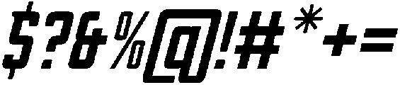 Oxyden Slant otf (400) Font OTHER CHARS