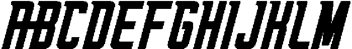 Oxyden Slant otf (400) Font UPPERCASE