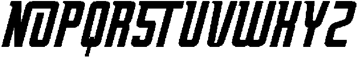 Oxyden Slant otf (400) Font UPPERCASE