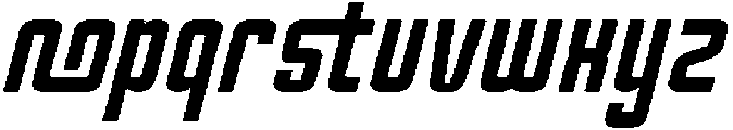 Oxyden Slant otf (400) Font LOWERCASE