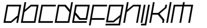 Oxygen Italic Font LOWERCASE