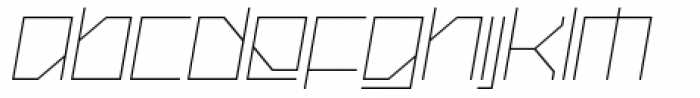 Oxygen Light Italic Font LOWERCASE