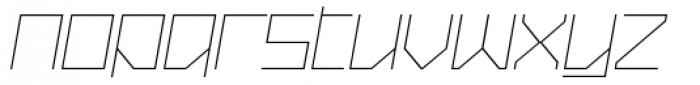 Oxygen Light Italic Font LOWERCASE