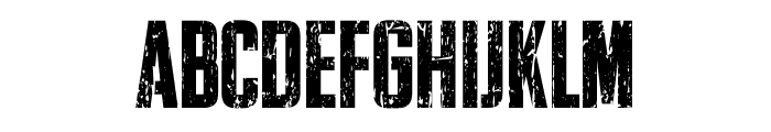 OXIDO Eroded Font UPPERCASE