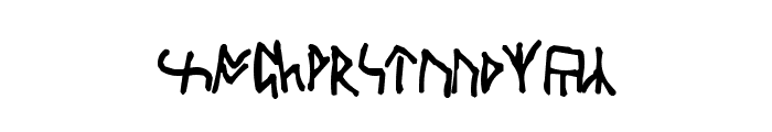 Oxford Runes Font UPPERCASE