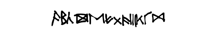 Oxford Runes Font LOWERCASE