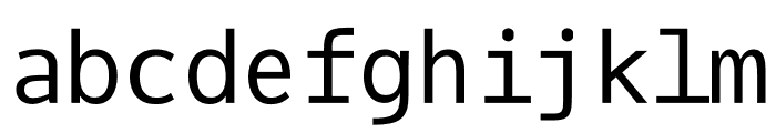 Oxygen Mono Font LOWERCASE