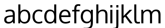 Oxygen Regular Font LOWERCASE