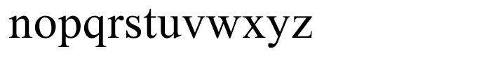 Oxford Narrow Font LOWERCASE