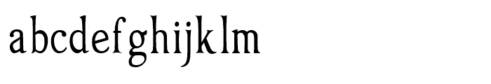Oxonia Roman Condensed Font LOWERCASE