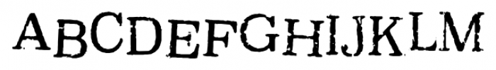 Oxeran Regular Font UPPERCASE