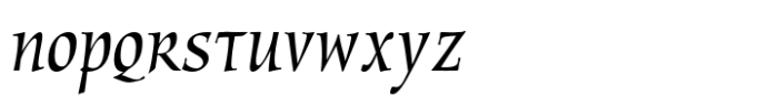 Oxford Std Regular Font LOWERCASE