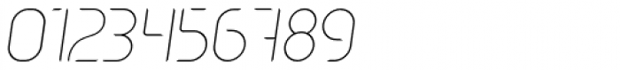 Oxo Thin Italic Font OTHER CHARS