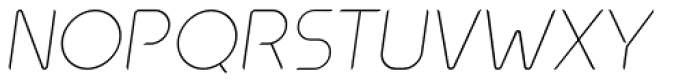 Oxo Thin Italic Font UPPERCASE