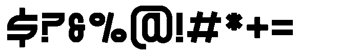 Oxtreon Font OTHER CHARS