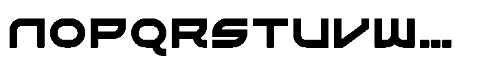 Oxtreon Font LOWERCASE