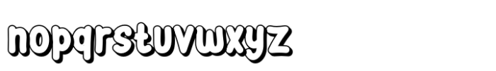 Oxyneo Shadow Font LOWERCASE